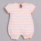 Half Sleeves Romper/Sleepsuit for Baby Girls 100% Pure Cotton-PEACH