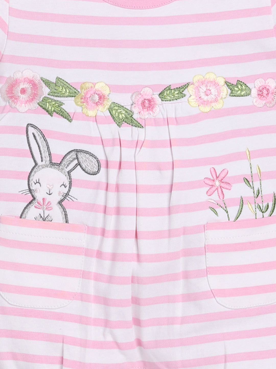 Half Sleeves Romper/Sleepsuit for Baby Girls 100% Pure Cotton-PINK