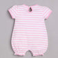 Half Sleeves Romper/Sleepsuit for Baby Girls 100% Pure Cotton-PINK