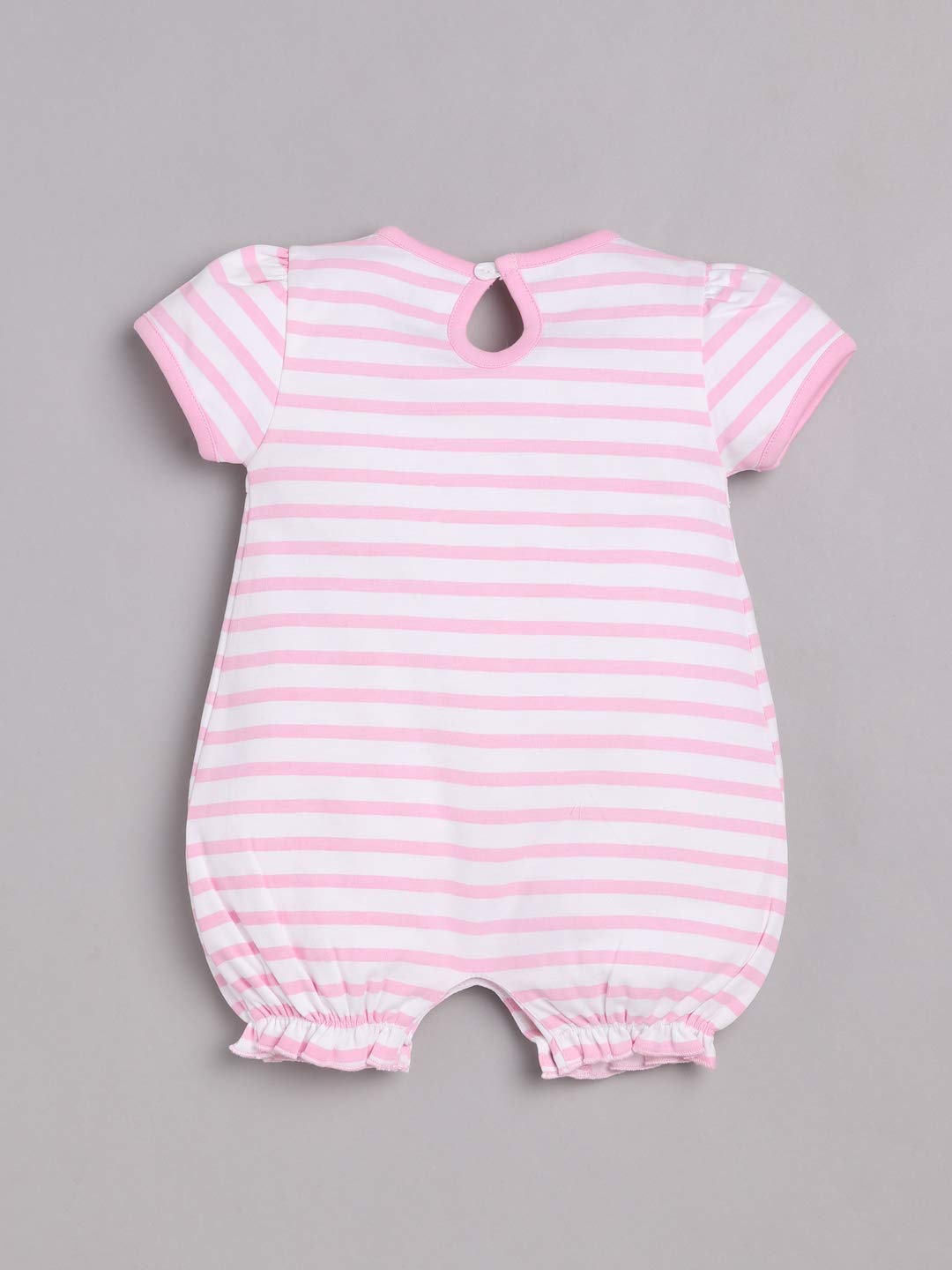 Half Sleeves Romper/Sleepsuit for Baby Girls 100% Pure Cotton-PINK