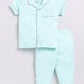 Baby Girl Comfy Half Sleeves Night Suit-LIGHT GREEN