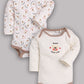 Baby Boy/Girl Full sleeve Romper for Sleep Suit/Comfort fit Set of 2 - BEIGE