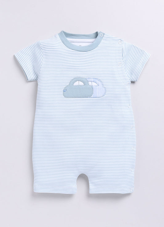 Baby Boy Car-toon Half Sleeves Romper - Pista