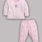 Baby full sleeve Cotton Dress/T-shirts pant set clothes for baby Girl PINK