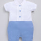 Cute Fromal Baby Boy Half Sleeves Romper-BLUE