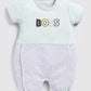 Designer Boss Baby Boy Romper-White