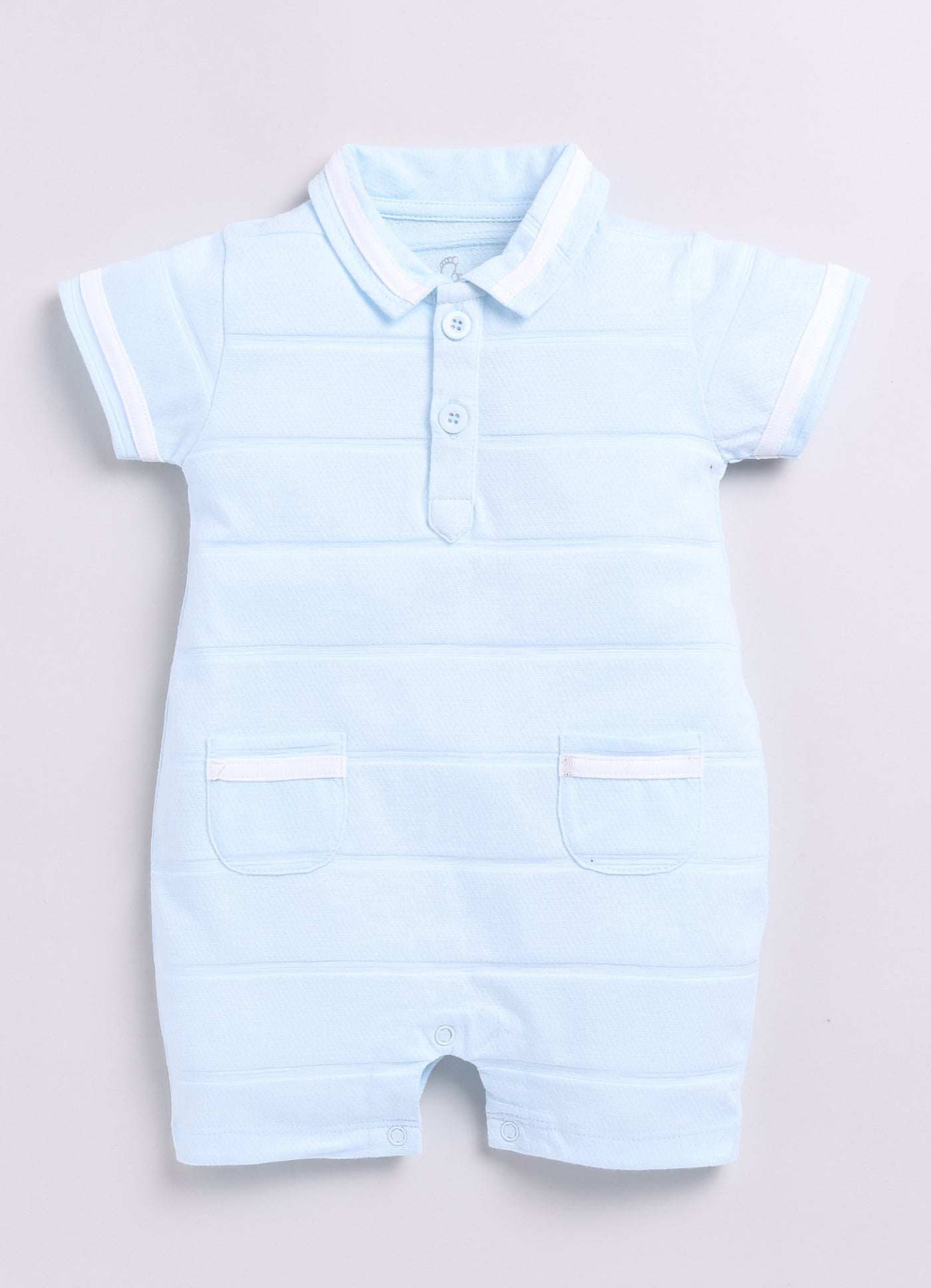 Smart Baby Boy Romper-Sky Blue