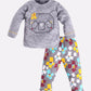 Unisex Baby Cotton Solid Top And Pajama Set GREY MEL