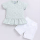 Floral Printed T Shirt & Short For Baby Girl-PISTA