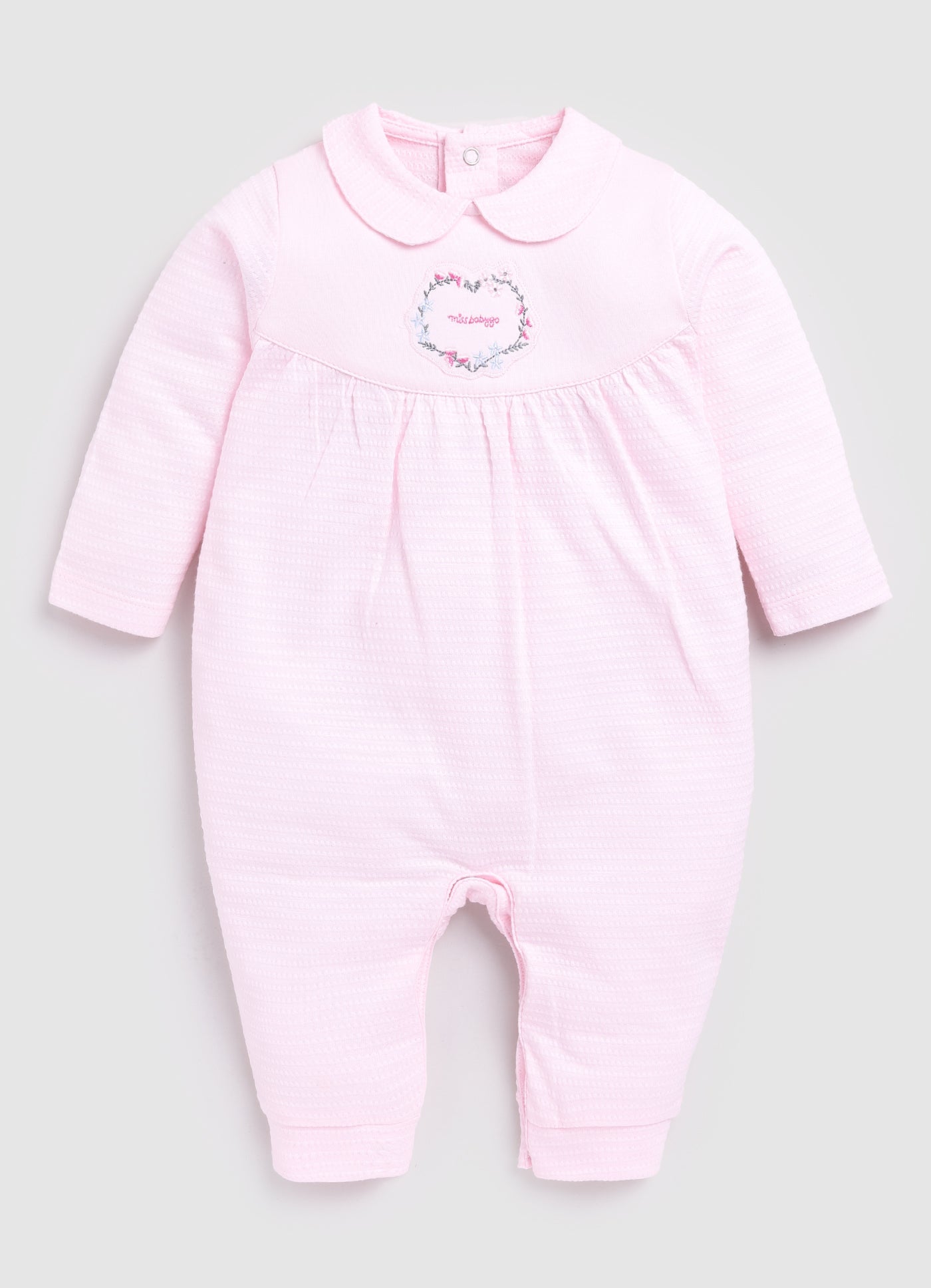 Solid Pink Baby Girl Romper