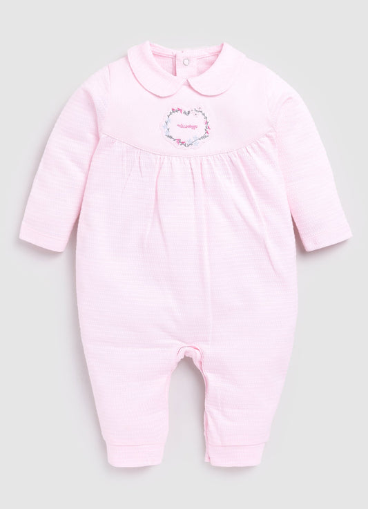 Solid Pink Baby Girl Romper