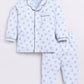 Bear Printed Baby Girl Night Suit-BLUE