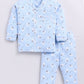 Cute Sheep Printed Baby Boy Night Suit-SKY BLUE