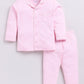 Stripped Printed Comfy Baby Girl Night Suit-PINK