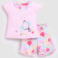 Baby Girl T shirt and Short set-Pink