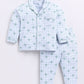 Cute Star Fish Printed Baby Boy Full Sleeve Night Suit-BLUE