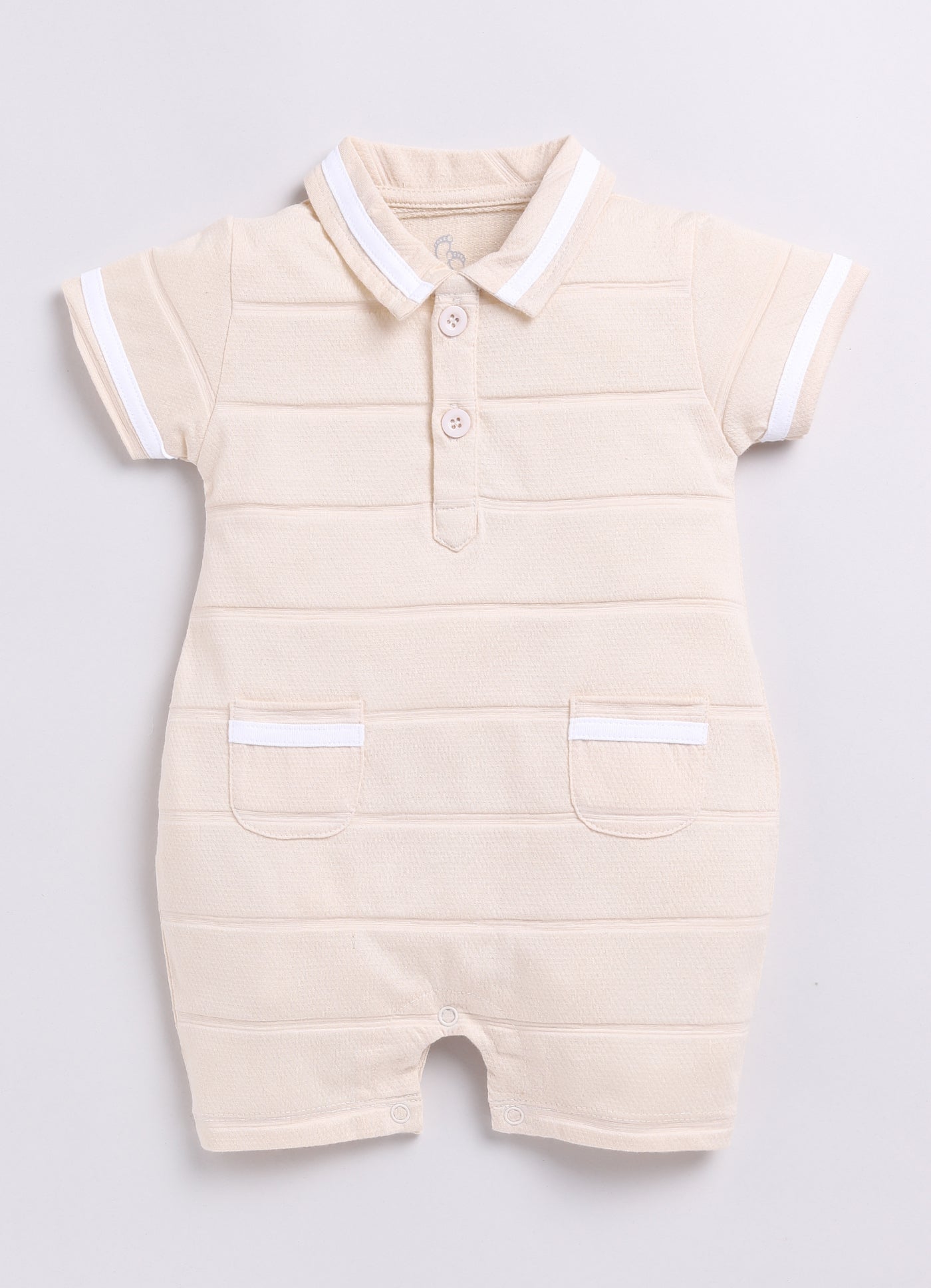 Smart Baby Boy Romper-Beige