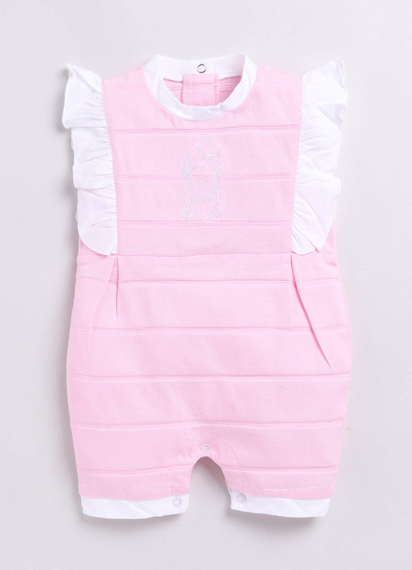 Baby Girl Sleeveless Romper-Pink