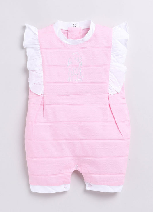 Baby Girl Sleeveless Romper-Pink