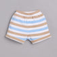 T-shirt and Shorts Set for Baby Boys 100% pure cotton-BEIGE