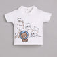 T-shirt and Shorts Set for Baby Boys 100% pure cotton-BEIGE