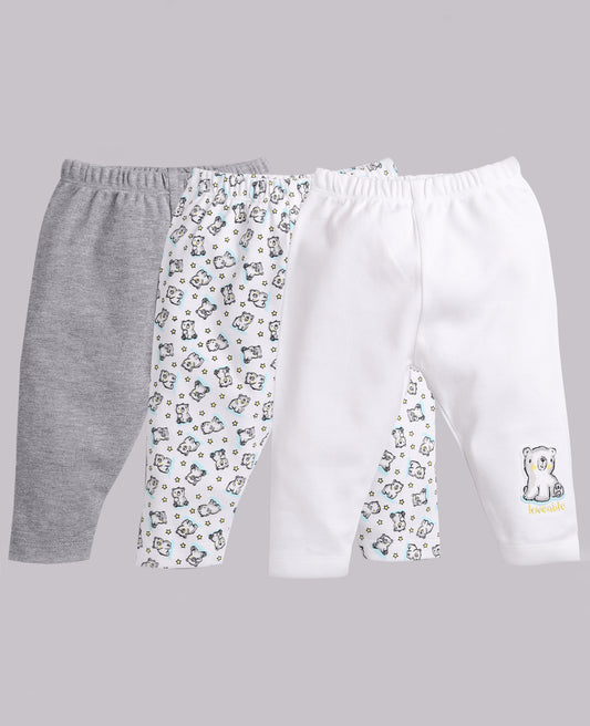 BABY GO unisex-baby Cotton Pyjamas WHITE MELLANGE