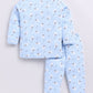 Cute Sheep Printed Baby Boy Night Suit-SKY BLUE