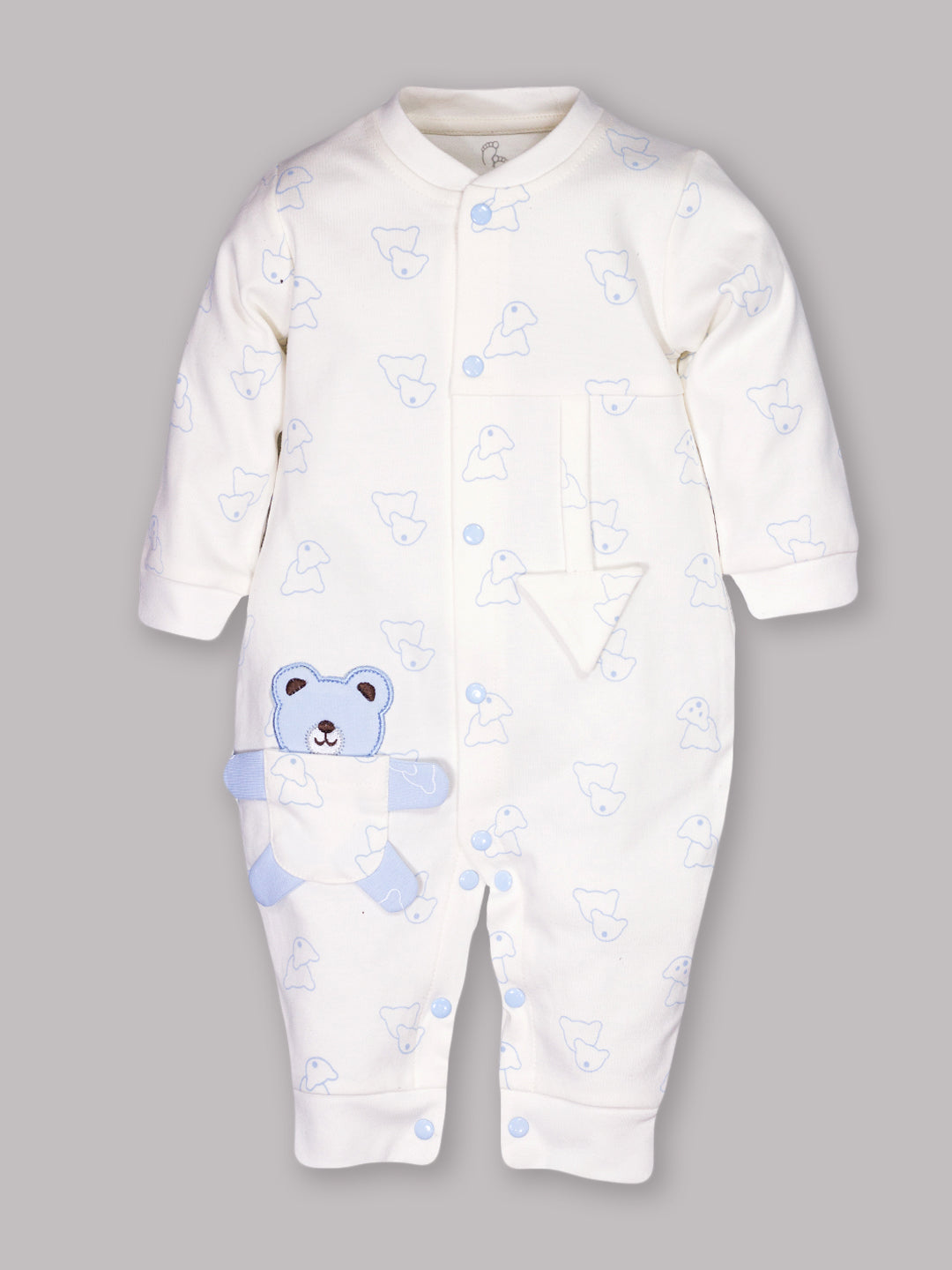 Designer Rompers for Baby Boys WHITE