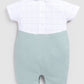 Little Prince Designer Baby Boy Romper- Pista Green