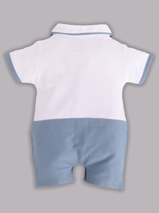 Half Sleeves Round neck Romper/Summer clothes/Creeper/new born/infent wear/ for Baby Boys 100% Pure Cotton-SKY