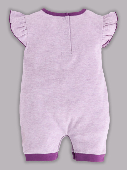 Half Sleeves Round neck Romper/Summer clothes/Creeper/new born/infent wear/ for Baby Grils 100% Pure Cotton-PURPLE