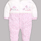 BABY GO 100% Pure Cotton Full Sleeves Rompers/Bodysuit/Sleepsuit for Baby Girl-PINK