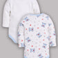 Girls Baby Romper for All Season/Sleep Suit/Comfort fit/ 100% Cotton (Set of 2)-WHITE