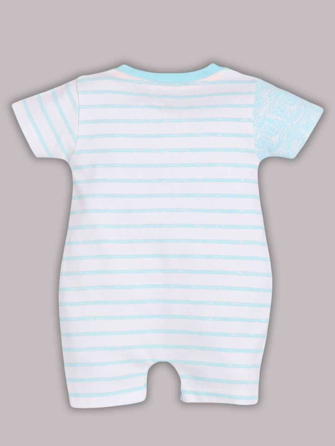 Half Sleeves Round neck Romper/Summer clothes/Creeper/new born/infent wear/ for Baby Boys 100% Pure Cotton-SKY