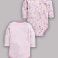 Girls Baby Romper for All Season/Sleep Suit/Comfort fit/ 100% Cotton (Set of 2)-PINK