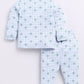 Cute Star Fish Printed Baby Boy Full Sleeve Night Suit-BLUE