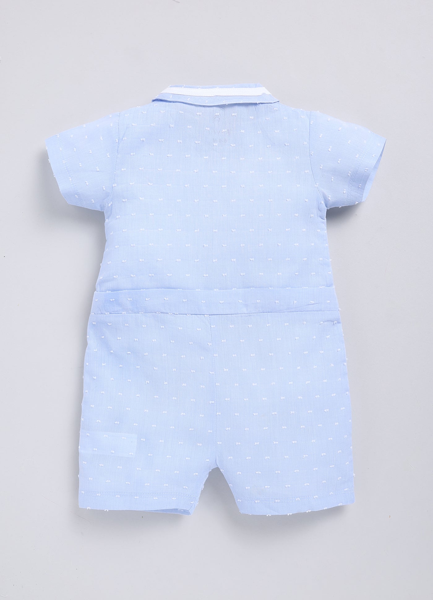 Baby Boy Summer Half Sleeves Romper-BLUE