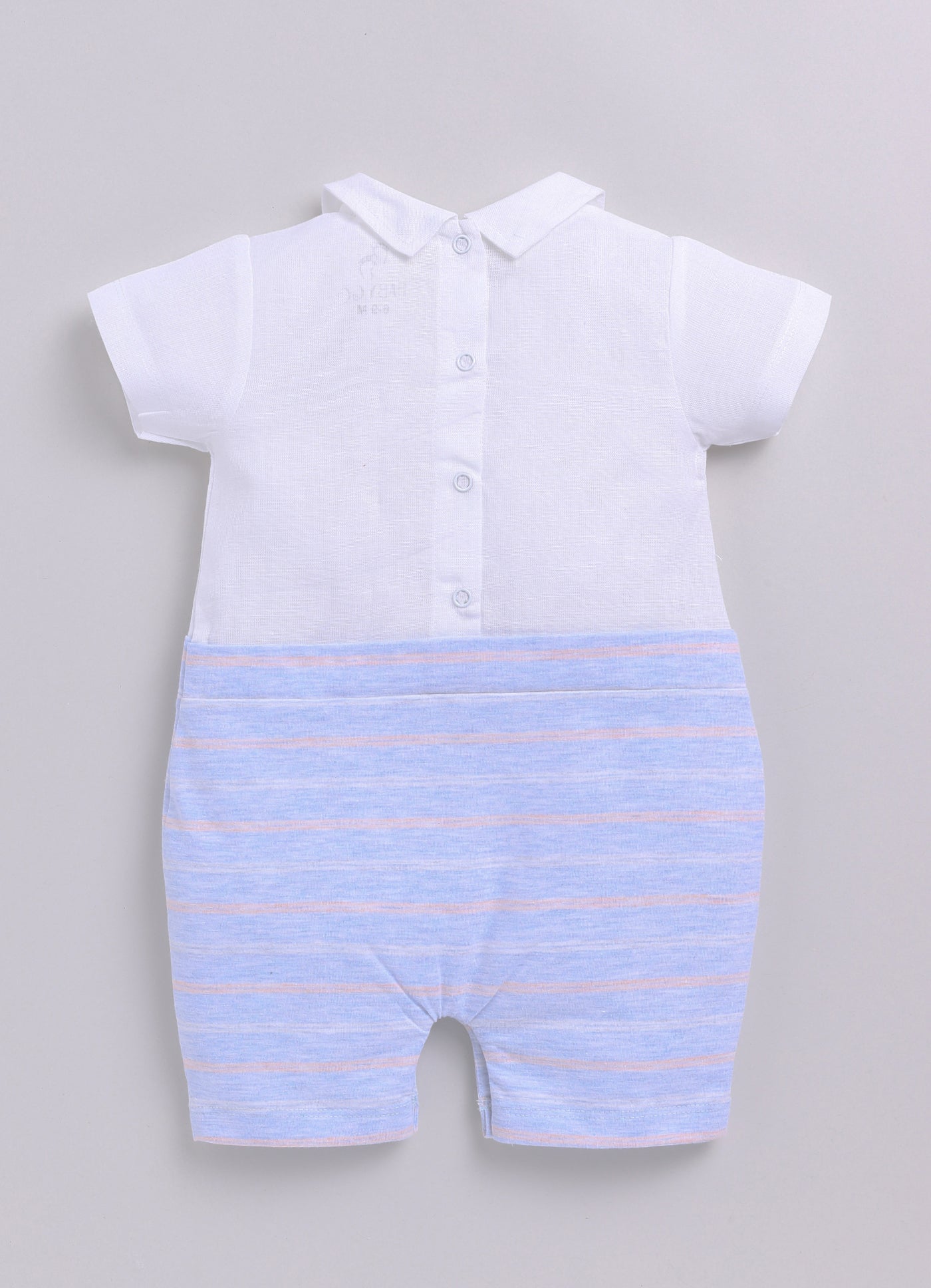 Baby Boy Striped Cute Romper-BLUE