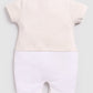 Little Friend Designer Baby Boy Romper-Beige