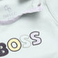 Designer Boss Baby Boy Romper-White