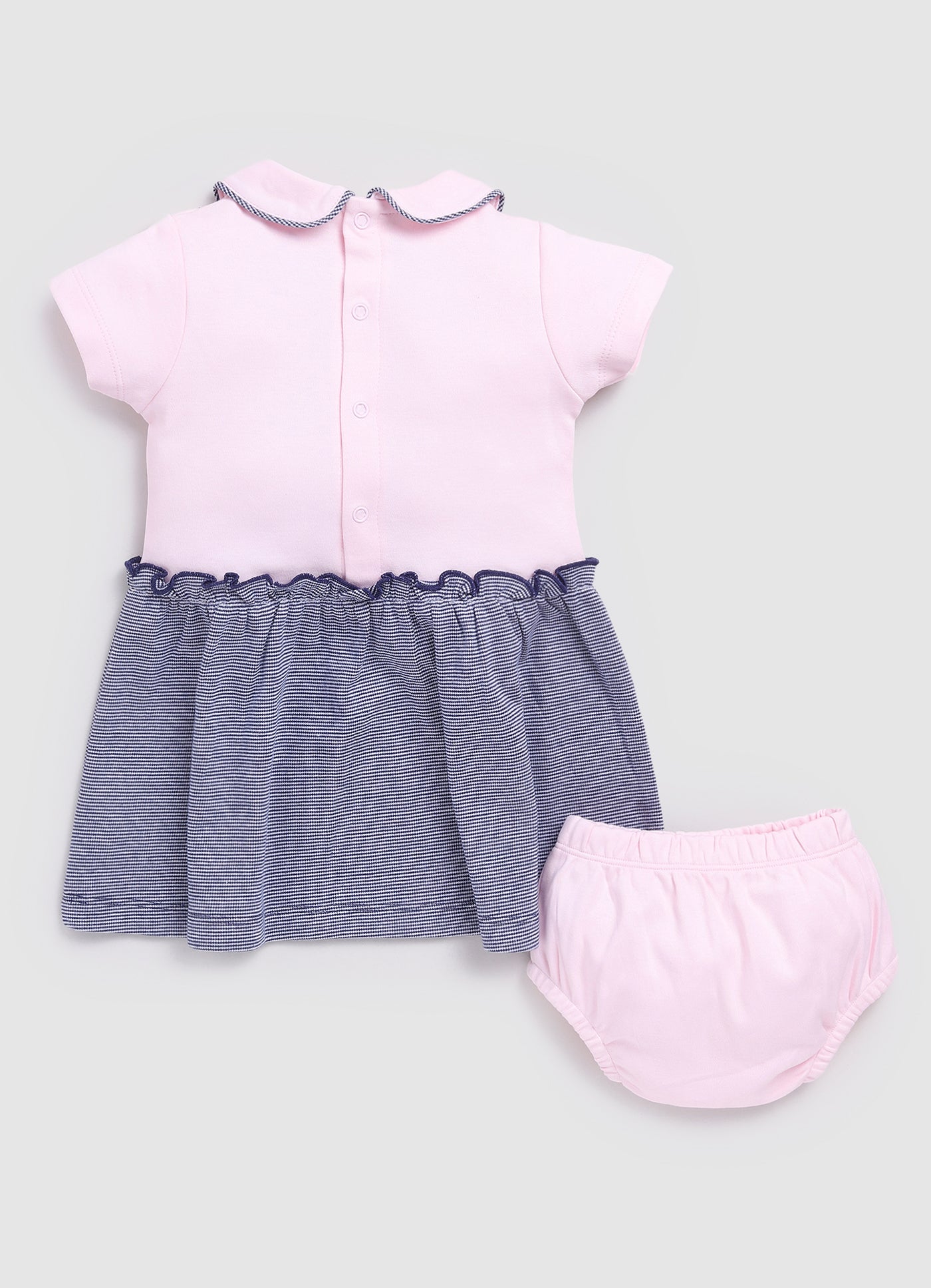 Cute Bunny Half Sleeve Baby Girl Frock/Dress with Pant-Pink