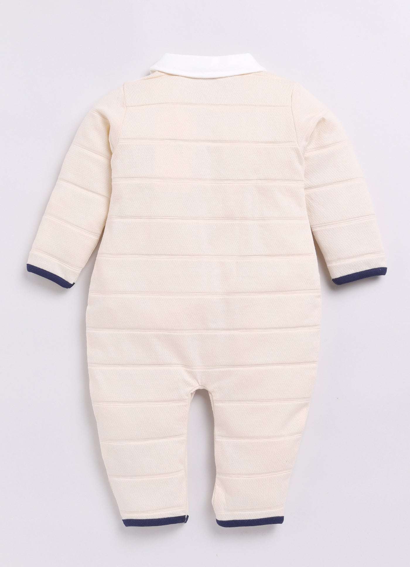 BabyGo Full Sleeve Baby Boy Romper-Beige