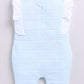 Baby Girl Sleeveless Romper-Blue