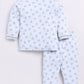 Bear Printed Baby Girl Night Suit-BLUE