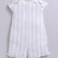 Baby Girl Striped Romper-GREY