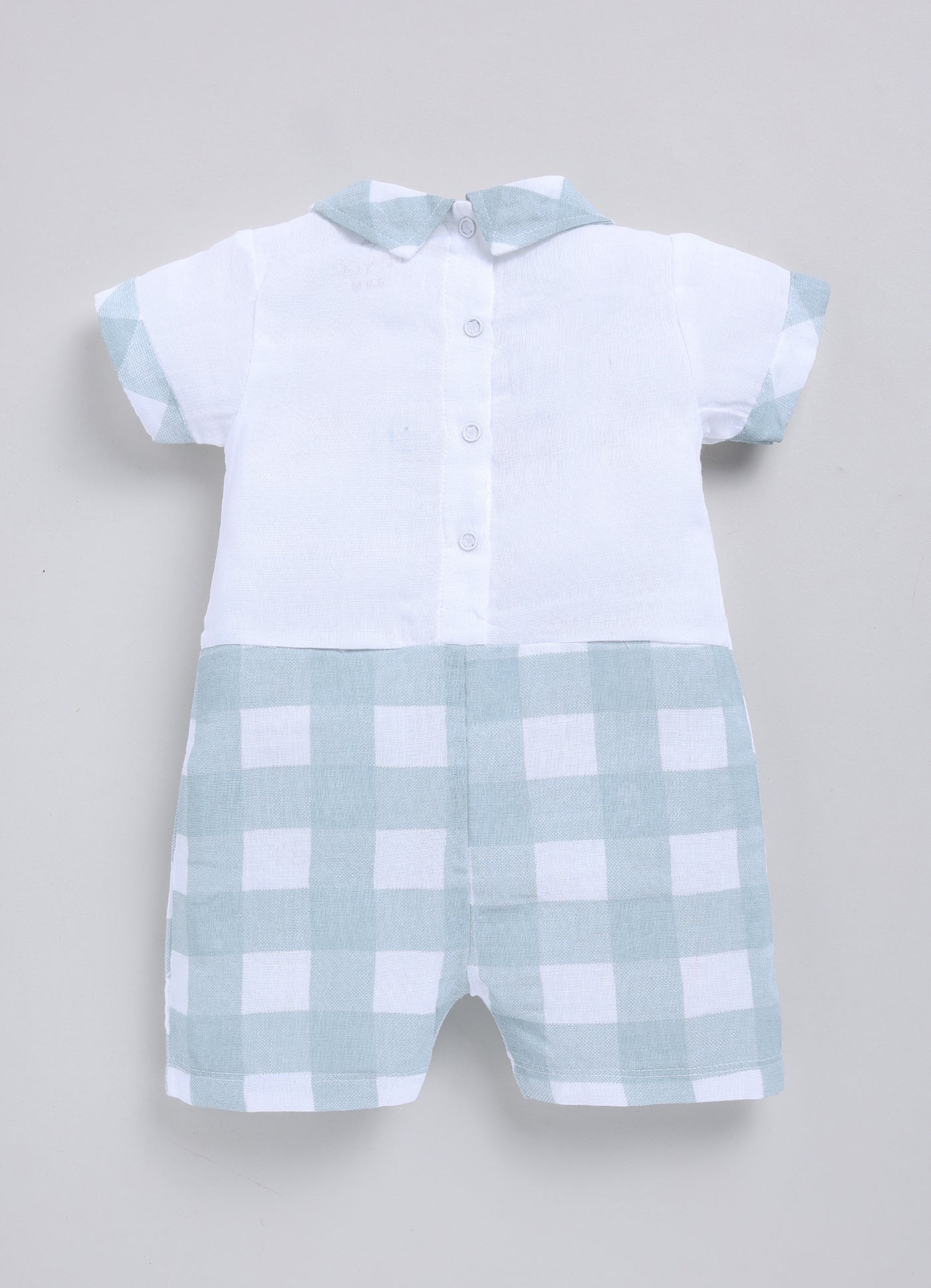 Baby Boy Checked Summer Cute Romper-PISTA