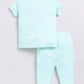 Baby Girl Comfy Half Sleeves Night Suit-LIGHT GREEN