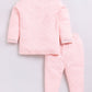 Baby Girl Printed Full Sleeve Night Suit-PEACH