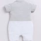 Baby Go Cute Baby Boy Romper-GREY