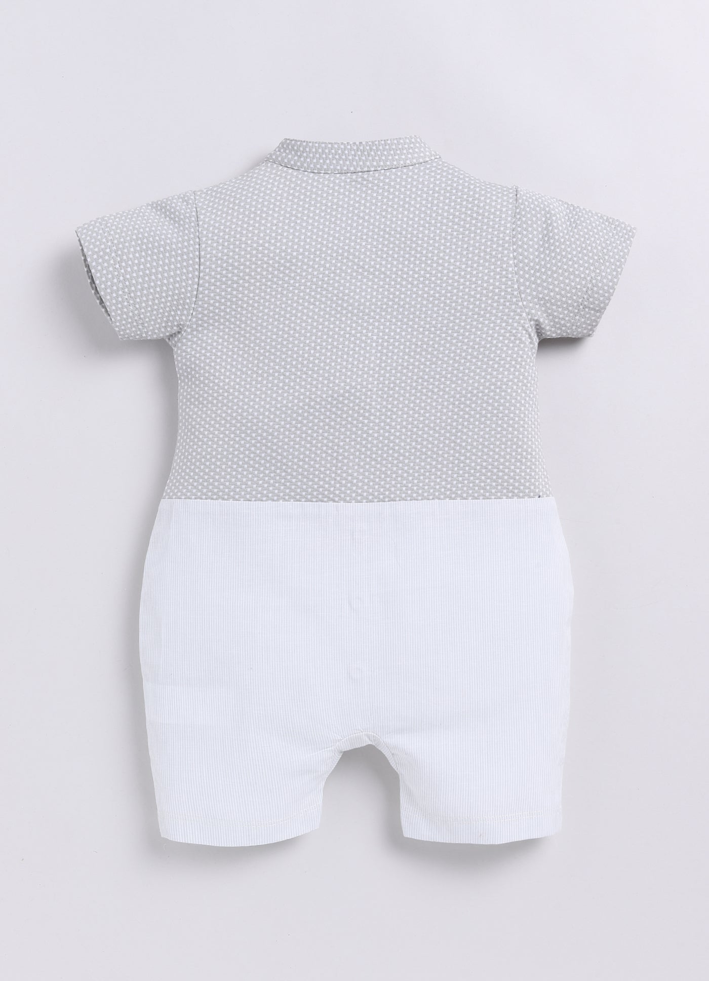 Baby Go Cute Baby Boy Romper-GREY